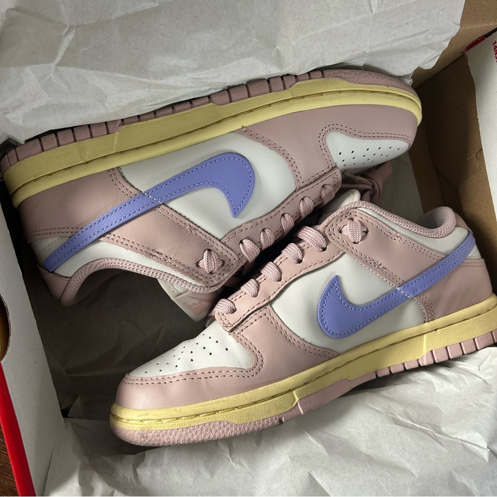 Nike Dunk Low Pink Oxford Women's Size 5.5 - Picture 6 of 6